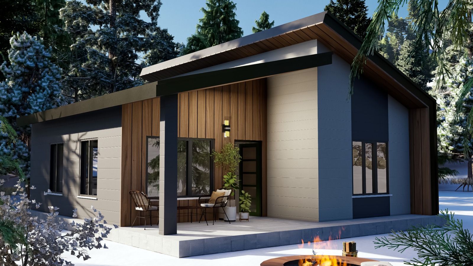 71 m² 2+1 Tek Kat Çelik Ev