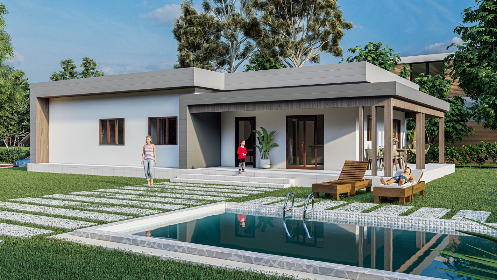 153 m² 3+1 Tek Kat Çelik Ev