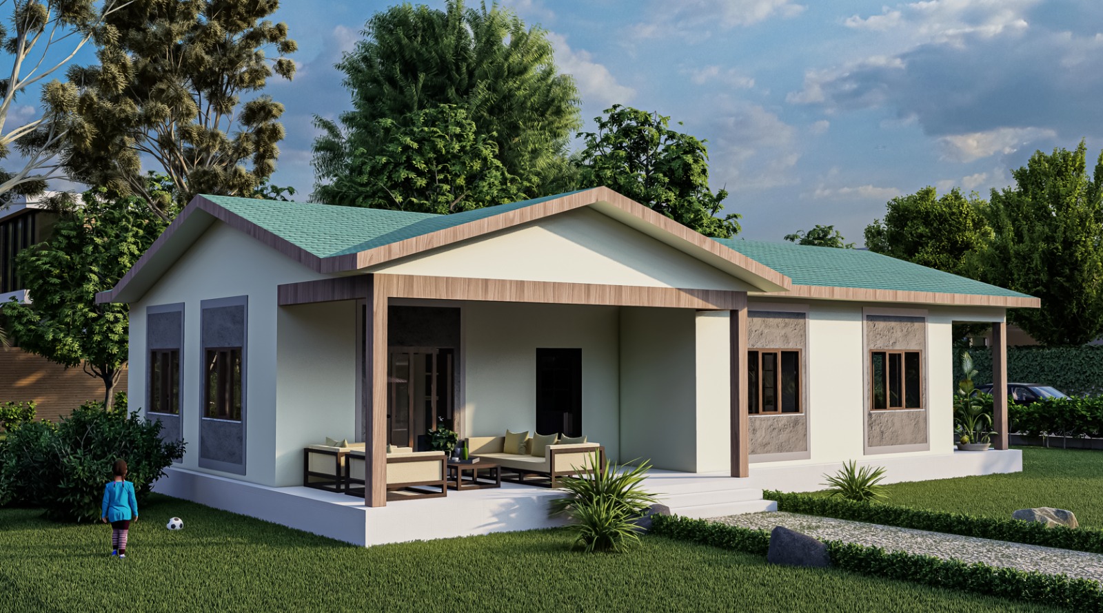 136 m² 3+1 Tek Kat Çelik Ev