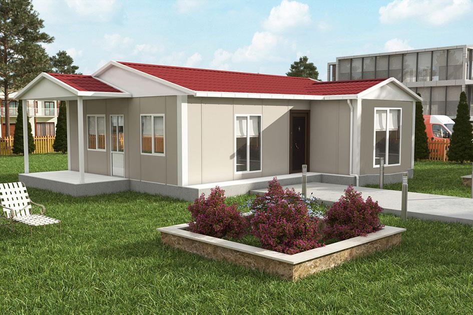 80 m² 2+1 Tek Kat Prefabrik Ev