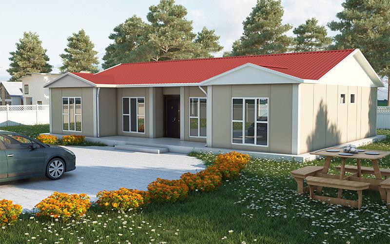 129 m² 4+1 Tek Kat Prefabrik Ev