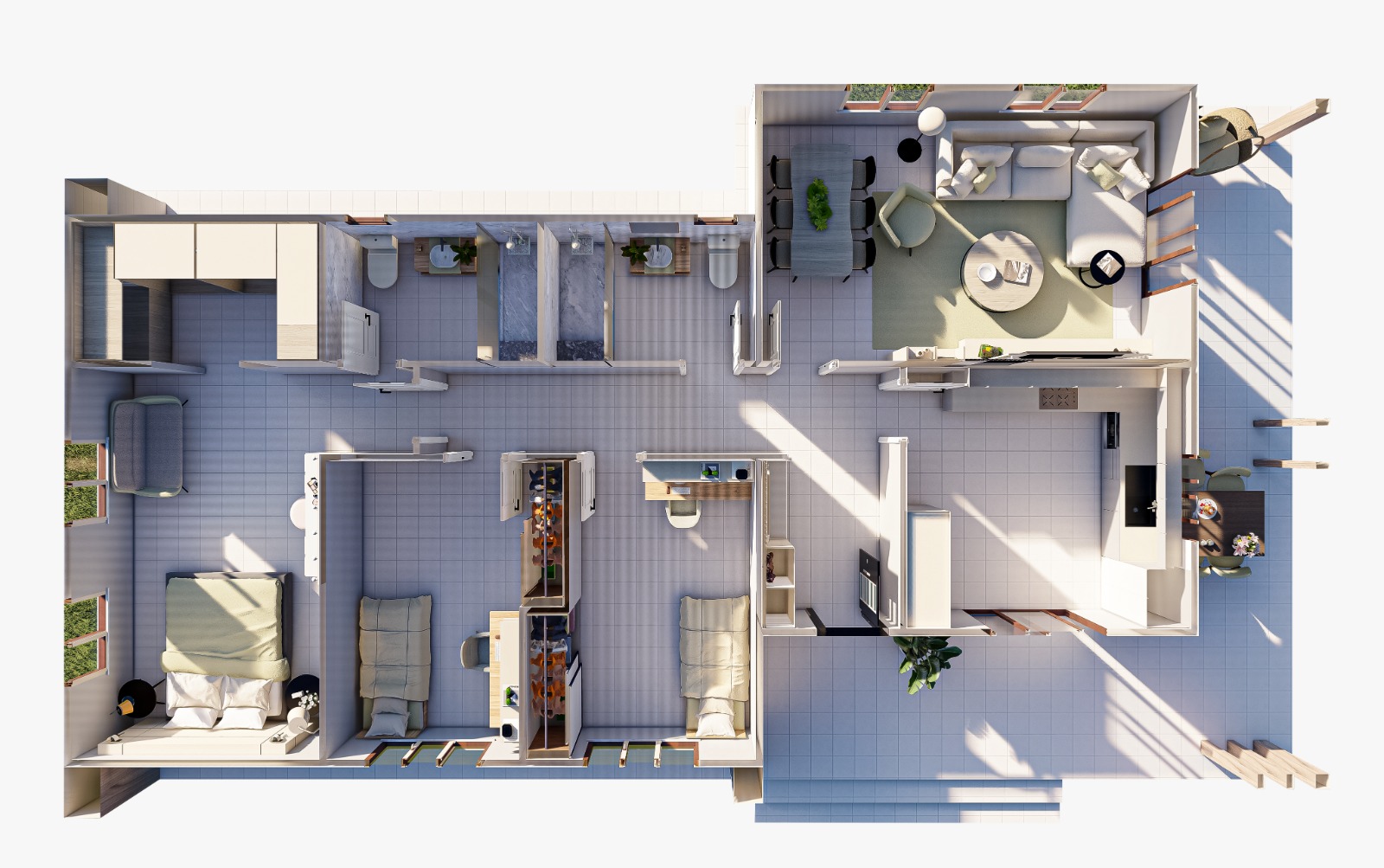 153 m² 3+1 Tek Kat Çelik Ev son görsel