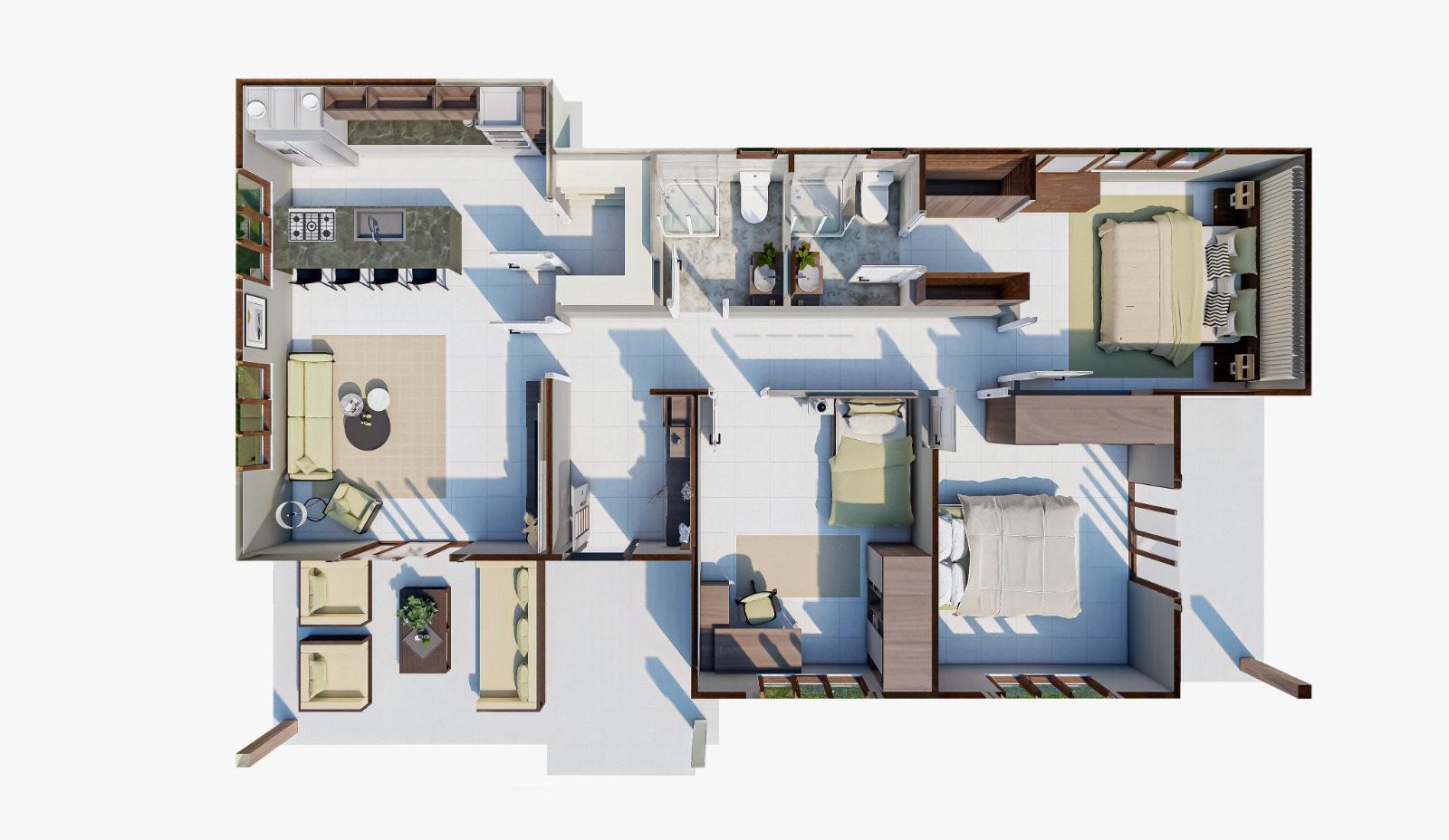 136 m² 3+1 Tek Kat Çelik Ev görsel 4