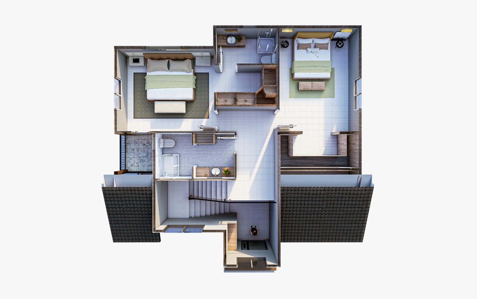 225 m² 3+1 Dubleks Çelik Villa görsel 4